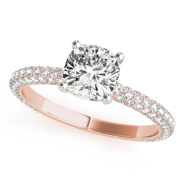 Pave Diamond Engagement Ring