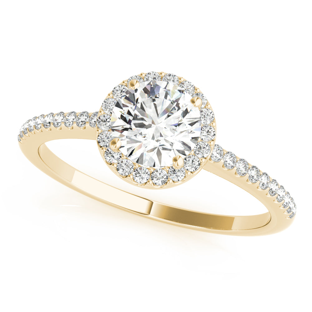 Halo Diamond Engagement Ring