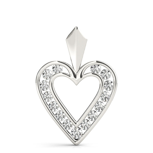 1/2 CT Heart Pendants 1/2 CTTW 