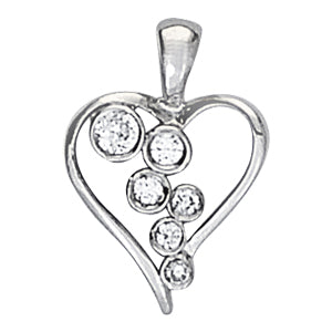 Heart Pendants 1/5 CTTW 