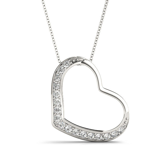 1/6 CT Heart Pendants 1/6 CTTW 