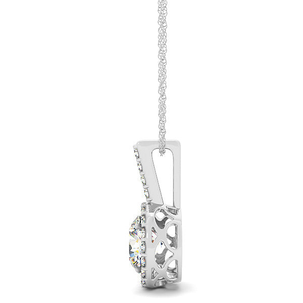 Halo Diamond Pendant