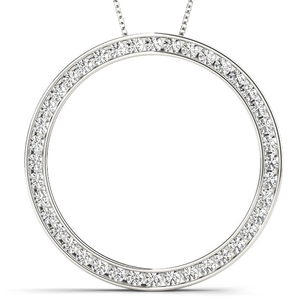 1 CT Circle Pendants 7/8 CTTW 