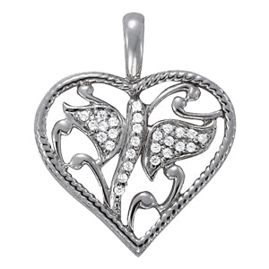 Heart Pendants 1/8 CTTW 