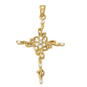 Crosses Pendants 1/4 CTTW 