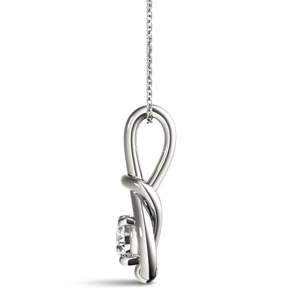 1 CT Love Knot Pendants 1 CTTW 