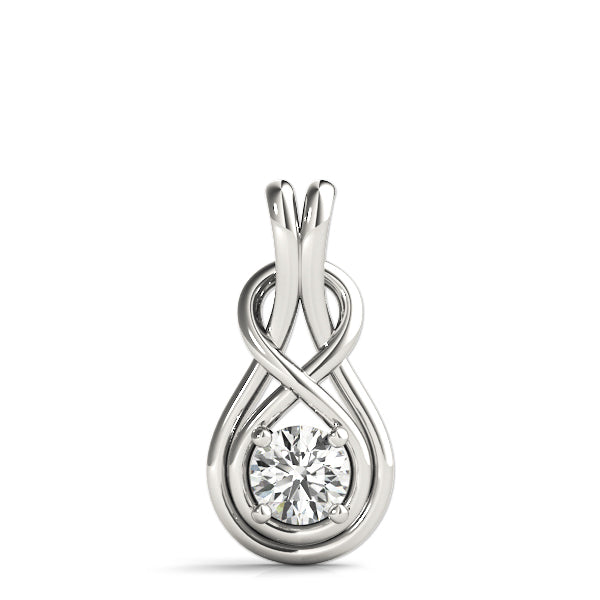 1/2 CT Love Knot Pendants 1/2 CTTW 