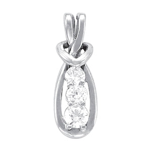 Love Knot Pendants 1/4 CTTW 