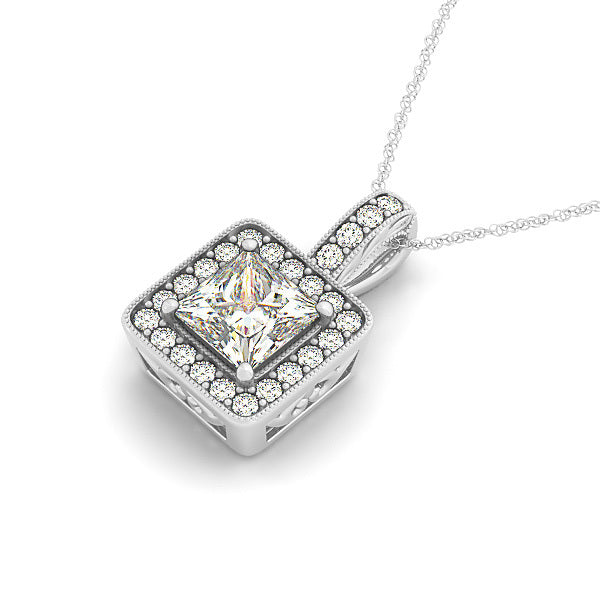 Halo Diamond Pendant