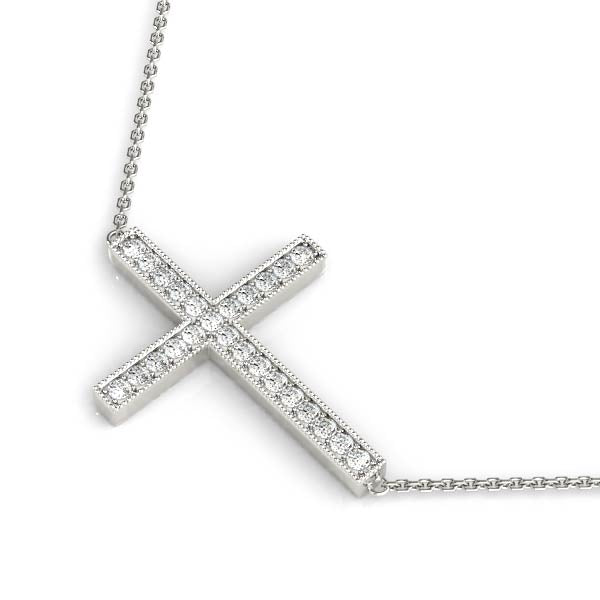 1/4 CT Crosses Pendants 1/4 CTTW 