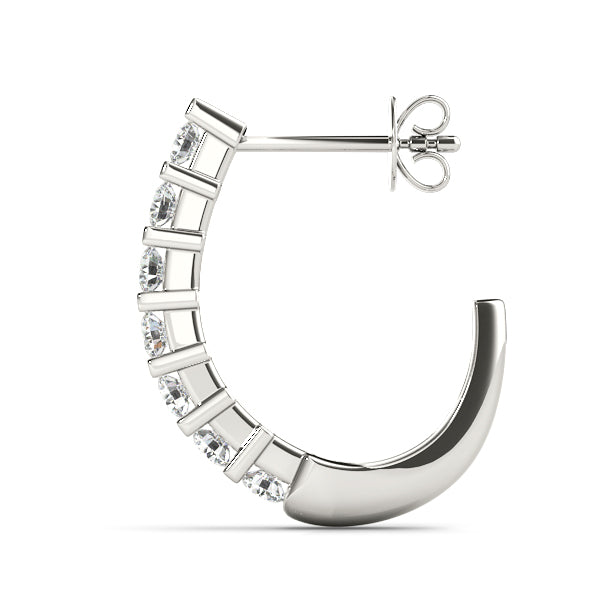 3/4 CT Hoop Earrings