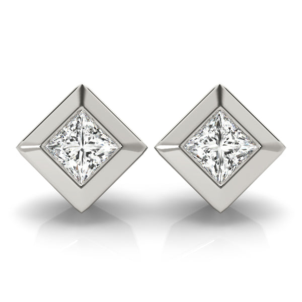 1 CT Single stone Earrings