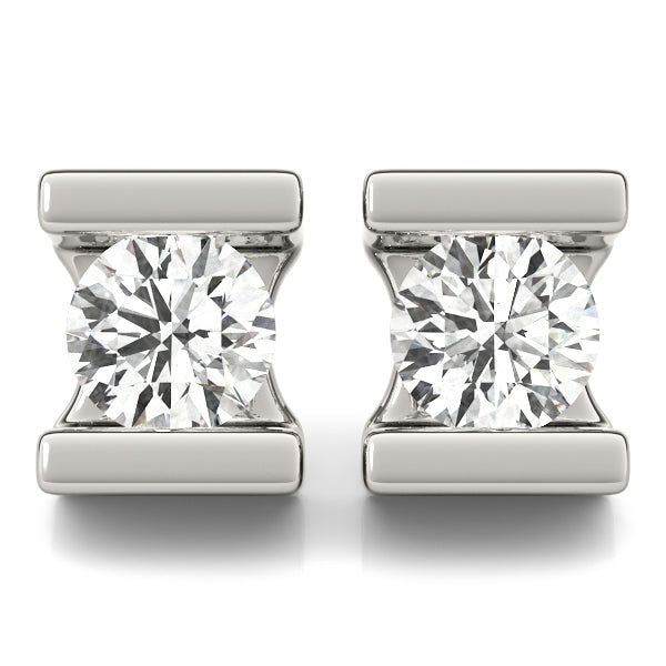 1/2 CT Single stone Earrings