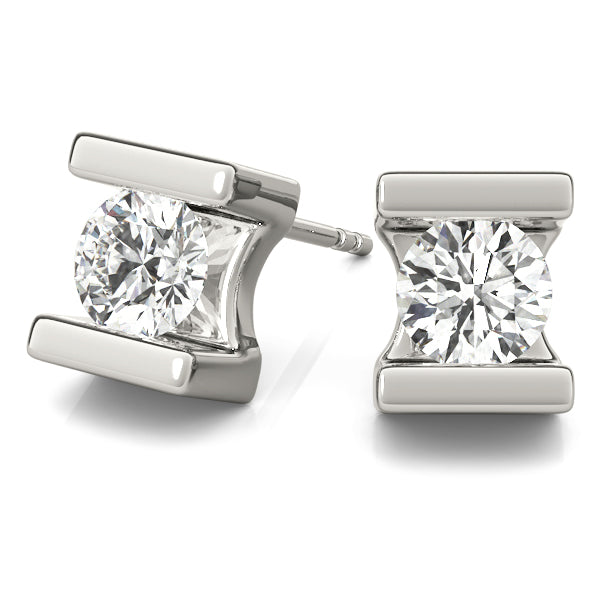 1/2 CT Single stone Earrings