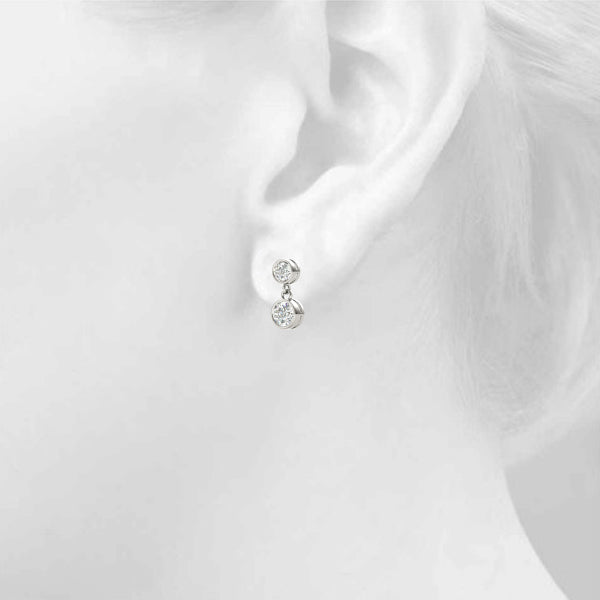 .50 CT Single stone Earrings