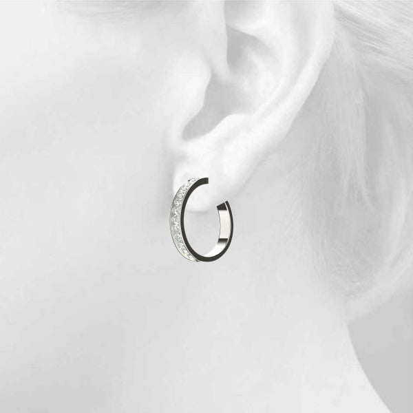 1 CT Hoop Earrings