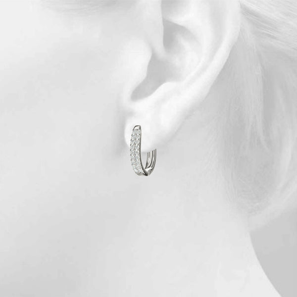 1 CT Hoop Earrings