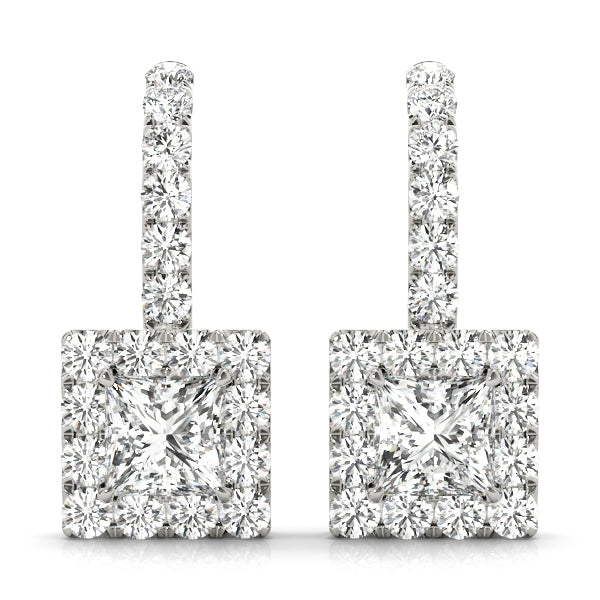 1 CT Halo Earrings