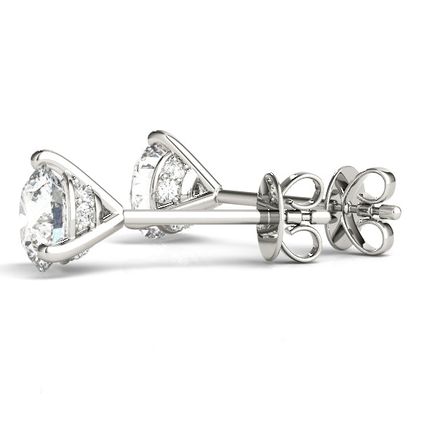 1/2 CT Single stone Earrings