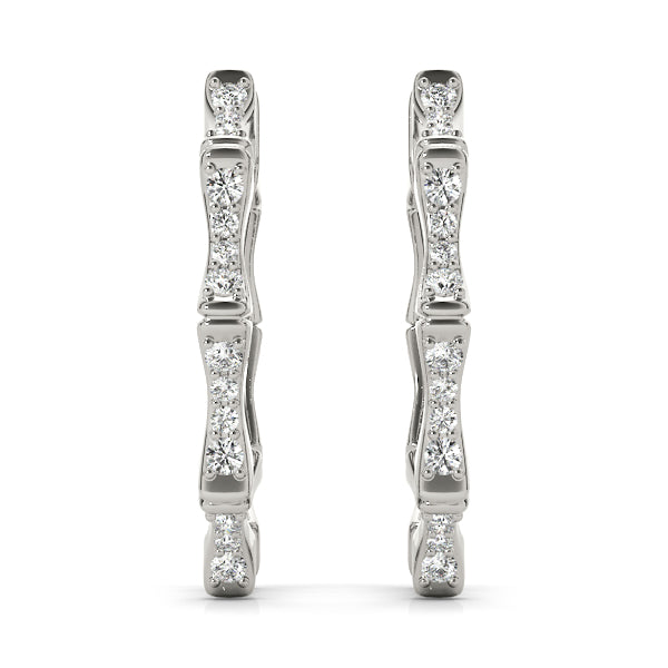 5/8 CT TW Per Pair Hoop Earrings