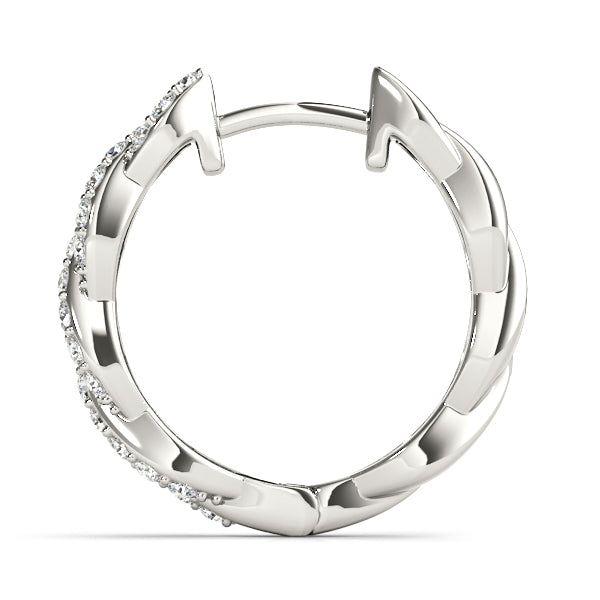 1 CT TW Per Pair Hoop Earrings