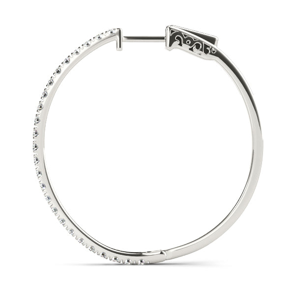 1 CT  Hoop Earrings