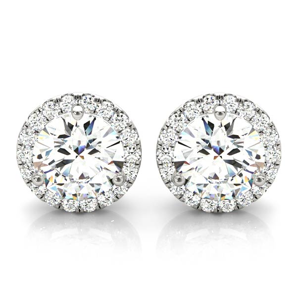 7.3 CT Halo Earrings