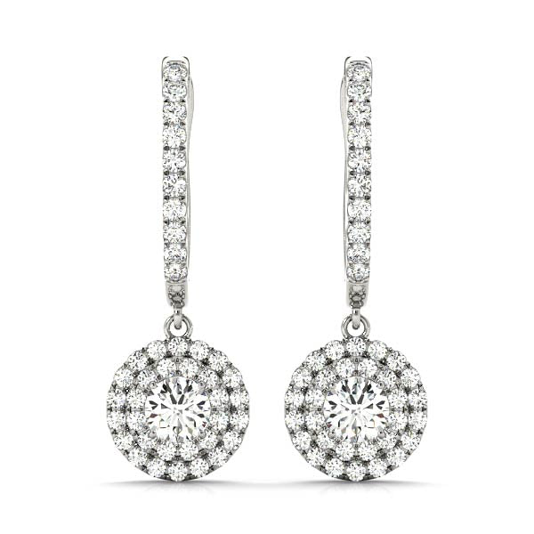 1 CT Halo Earrings