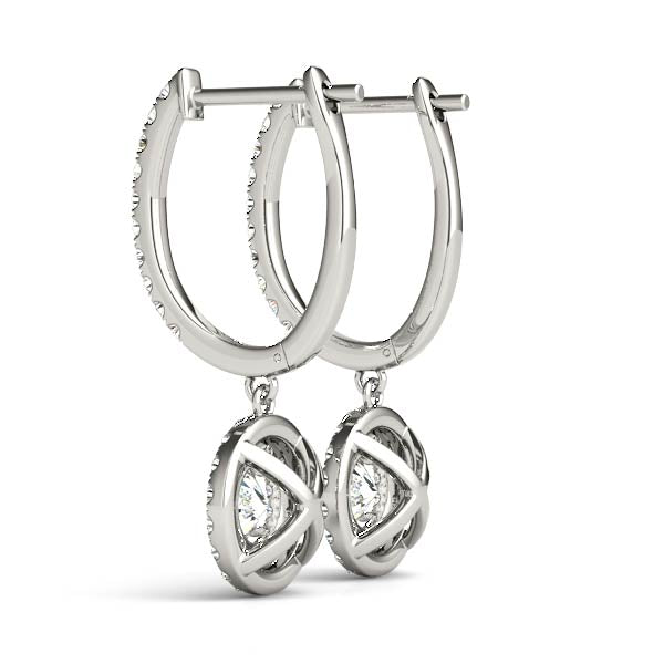 1 CT Halo Earrings