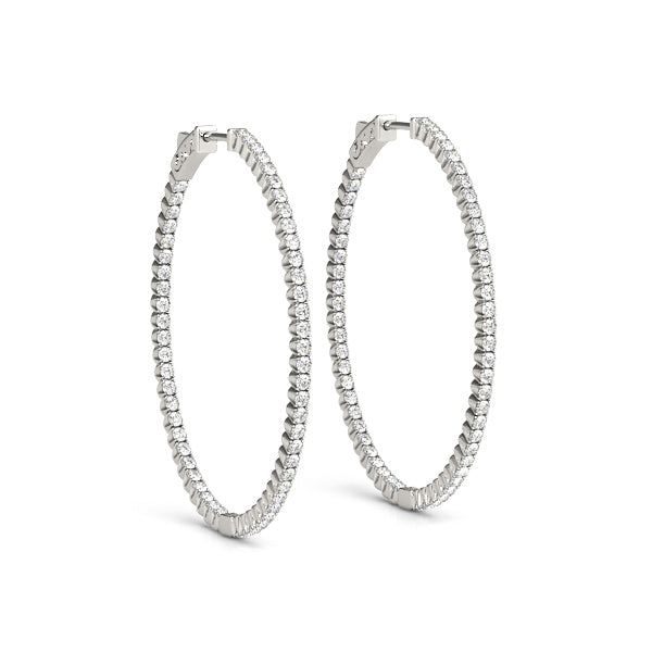 .10 CT Hoop Earrings