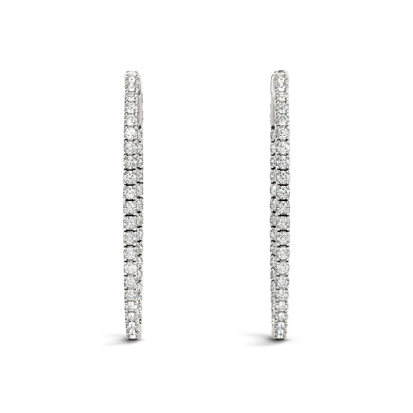 .03 CT Hoop Earrings