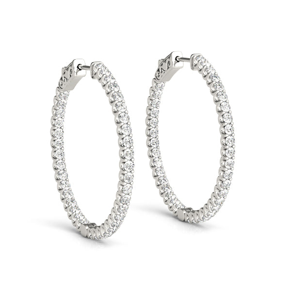 .02 CT Hoop Earrings