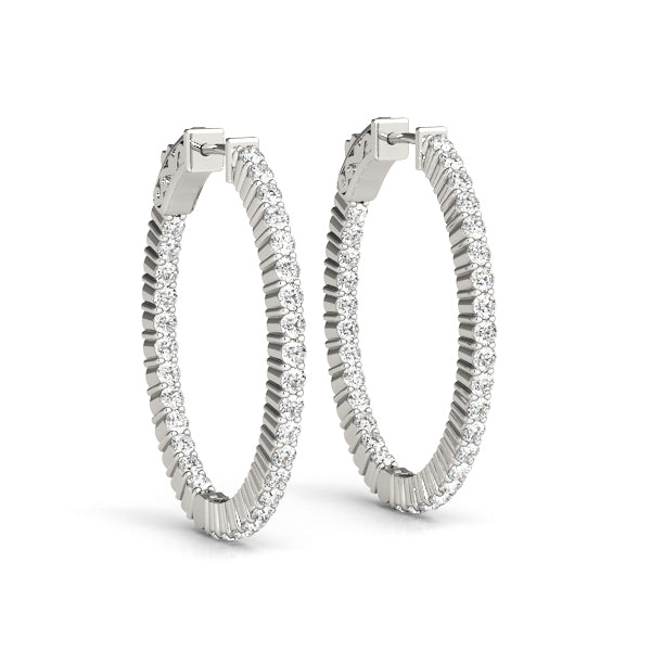 .35 CT Hoop Earrings