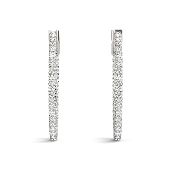 .35 CT Hoop Earrings