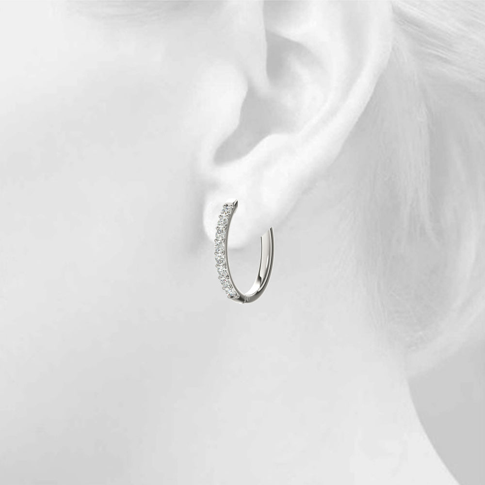 .015 CT Hoop Earrings