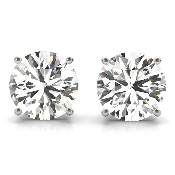 2 CT Single stone Earrings