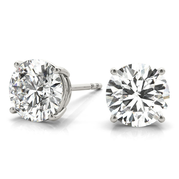 2 CT Single stone Earrings