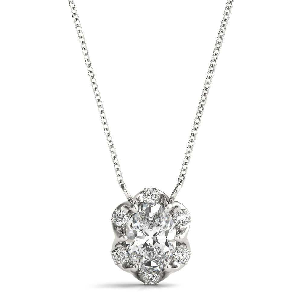 Halo Diamond Pendant