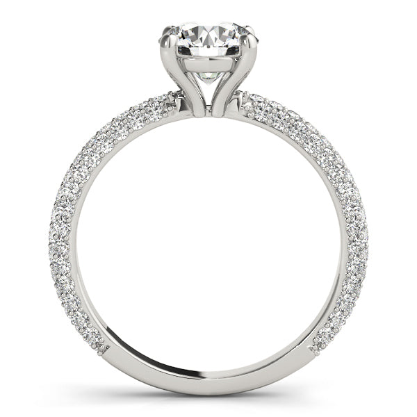 Pave Diamond Engagement Ring