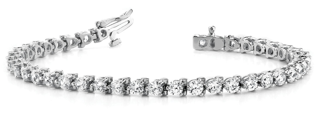 9 cttw (4.1 mm) BRACELET IN LINE PRONG SET 8 7/8 CTTW 