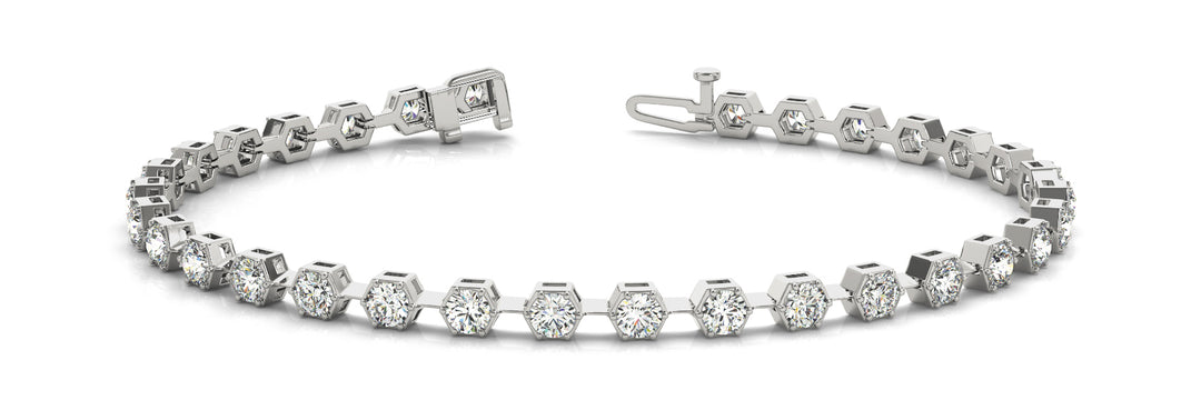 Bracelet In Line Prong Set 1 5/8 CTTW 