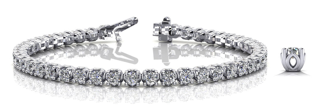 9.75 CT Line Bracelets 9 3/4 CTTW 