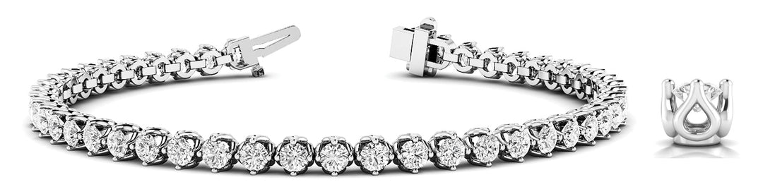 8.75 CT Initials Bracelets 8 3/4 CTTW 