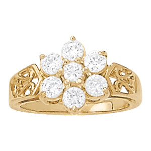 Cluster Fashion Rings 1 1/5 CTTW 