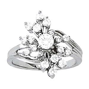 Right Hand Fashion Rings 1/2 CTTW 