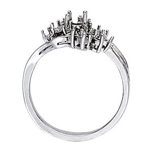 Right Hand Fashion Rings 1/2 CTTW