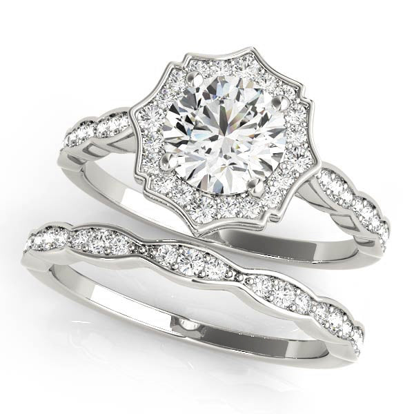 Halo Diamond Engagement Ring