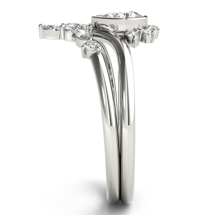 Double Row Fashion Rings 1/5 CTTW