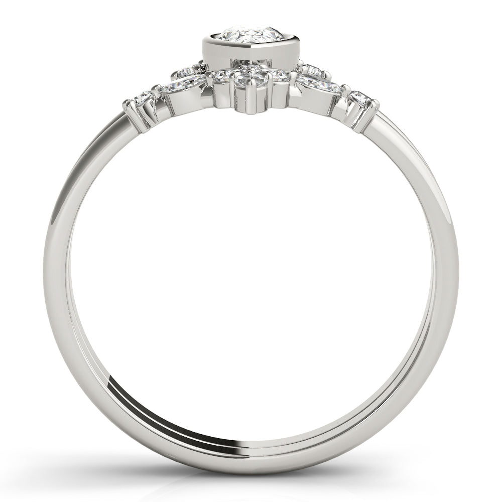 Double Row Fashion Rings 1/5 CTTW