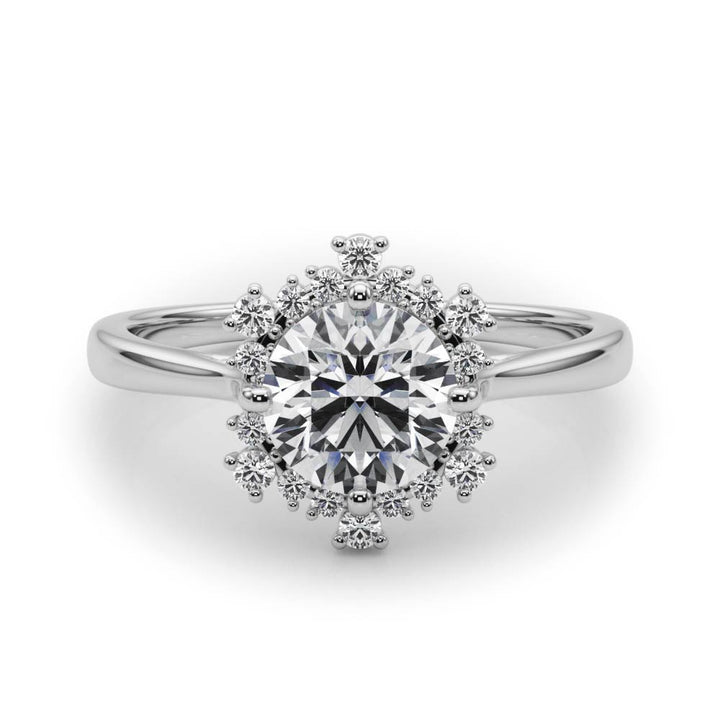 Halo Diamond Engagement Ring